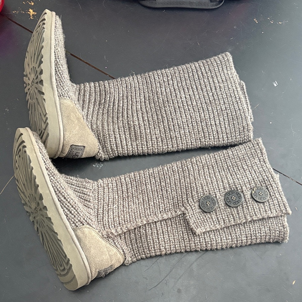 UGG Cardy Knit Button Boots